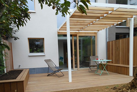 Étude d’aménagement de carport et pergola | Architecte paysagiste